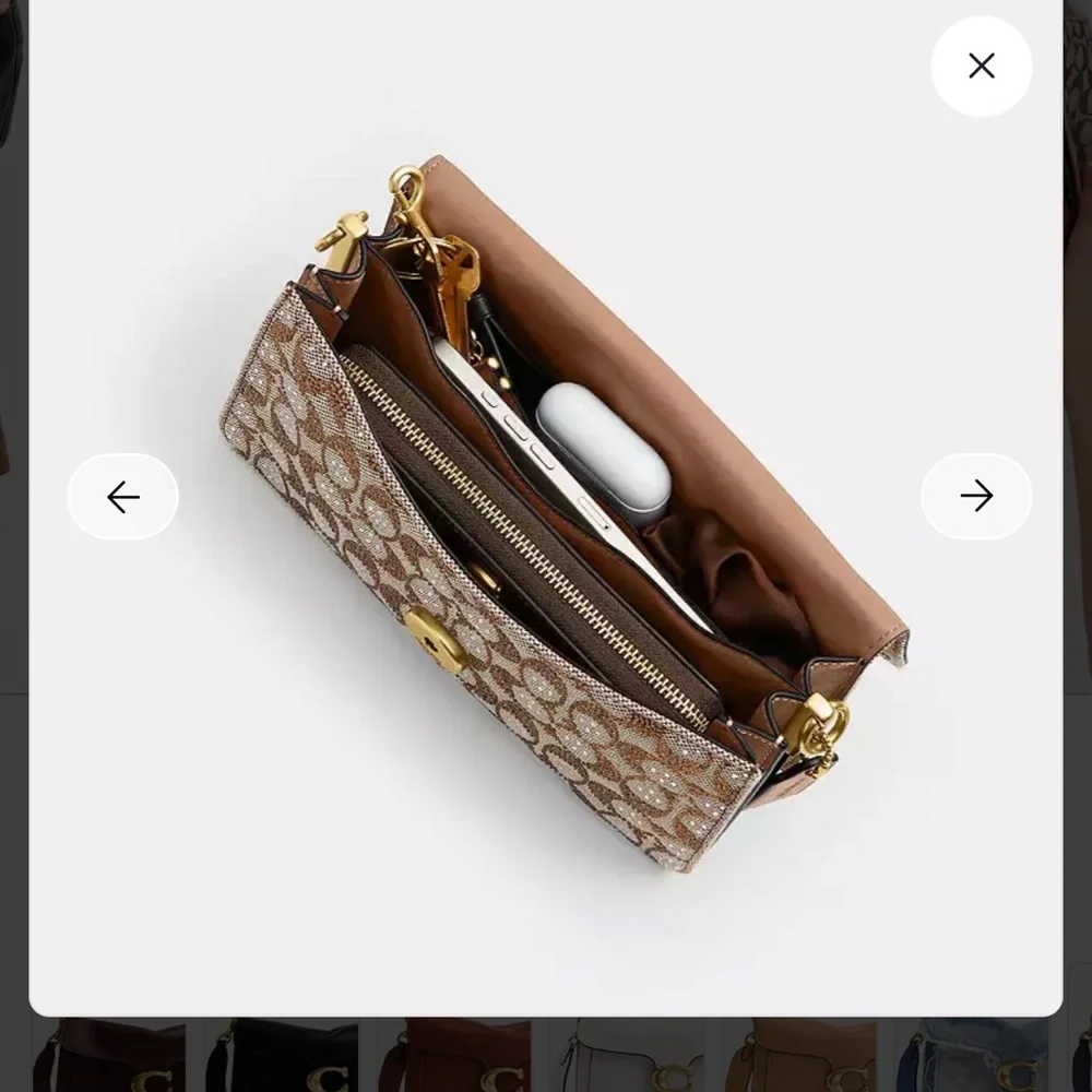 Coach Tabby Shoulder Bag 26 In Crystal Signature Jacquard